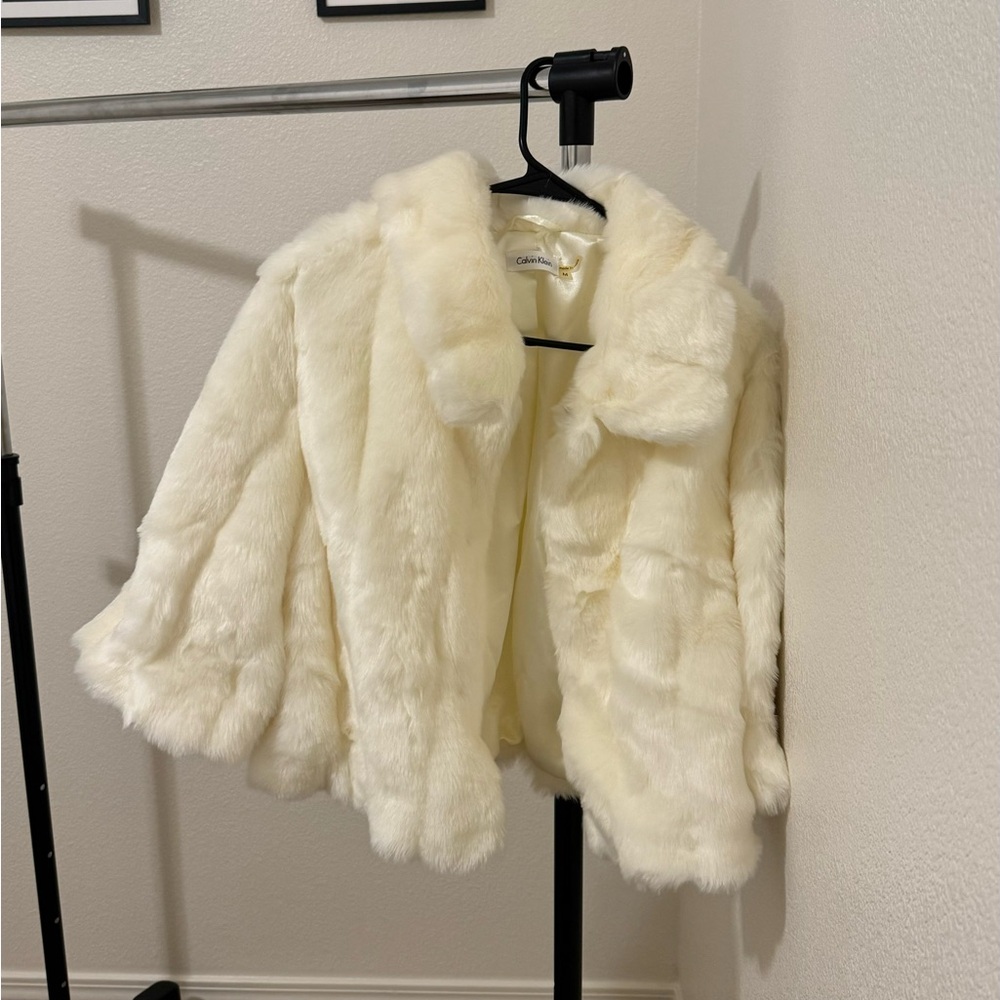 Calvin Klein Cream Teddy Jacket